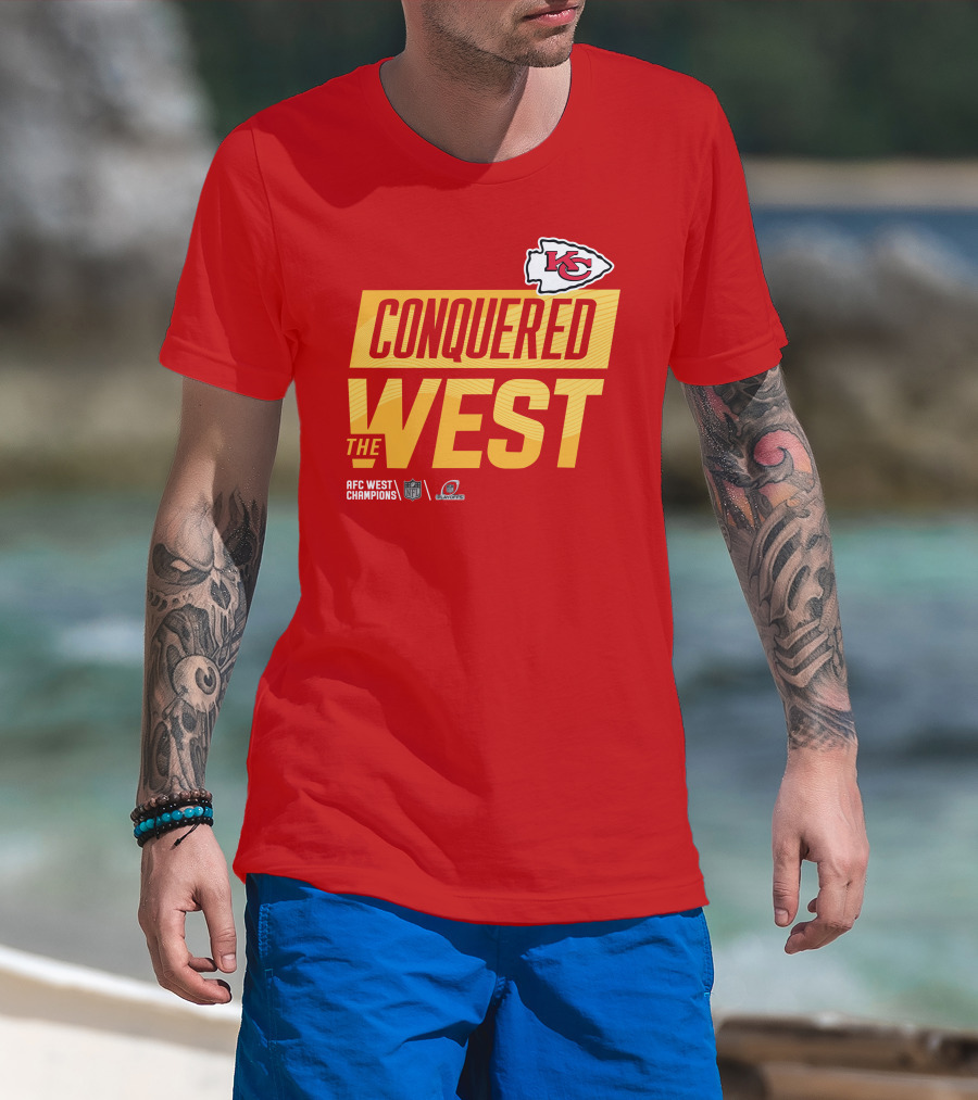 Kansas City Chiefs Conquered The West NFL Playoffs T-Shirt