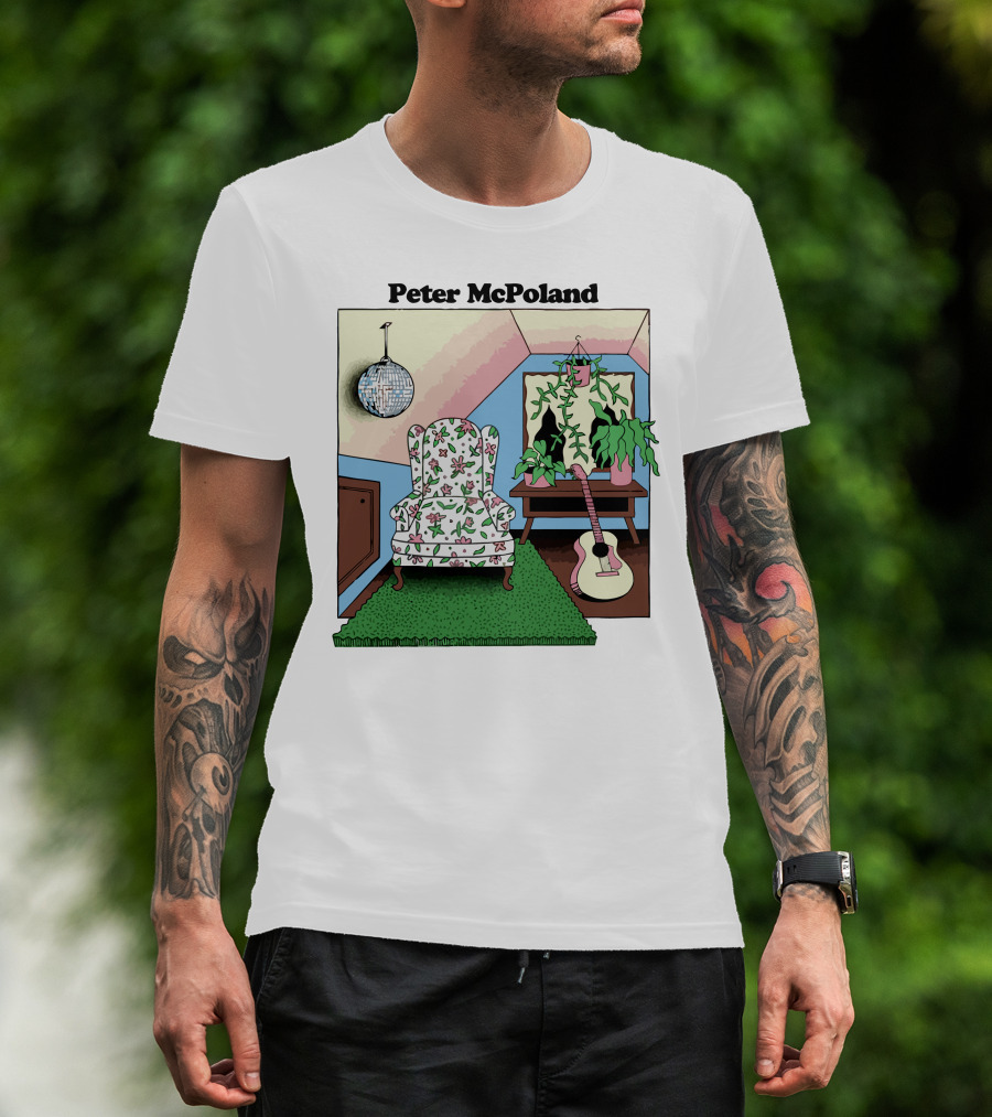 Peter McPoland Room With Chair Guitar And Plant T-Shirt