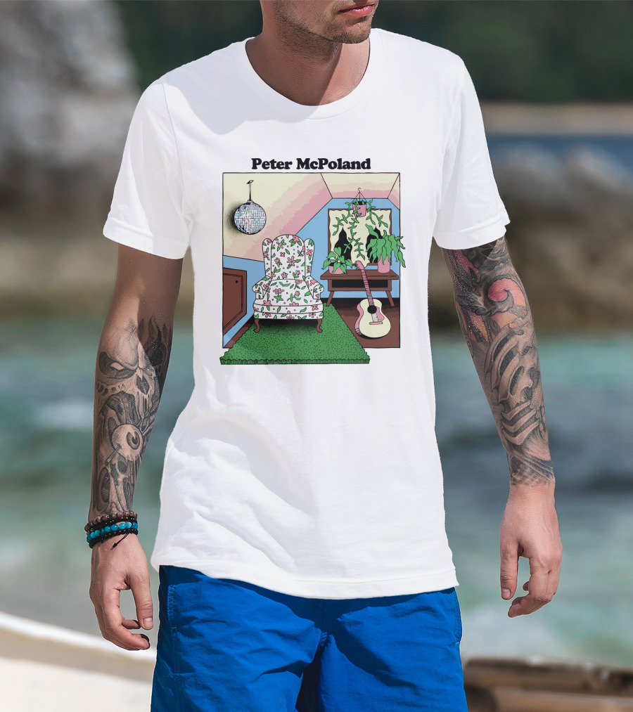 Peter McPoland Room With Chair Guitar And Plant T-Shirt