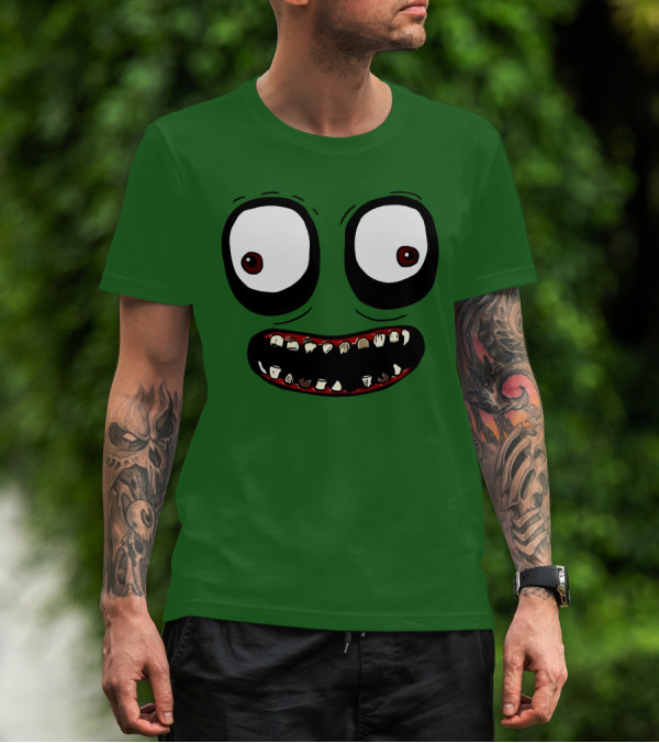 Salad Fingers Creepy Cartoon Eyes And Teeth Merch T-Shirt