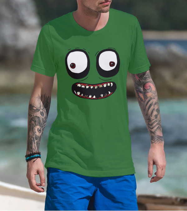 Salad Fingers Creepy Cartoon Eyes And Teeth Merch T-Shirt