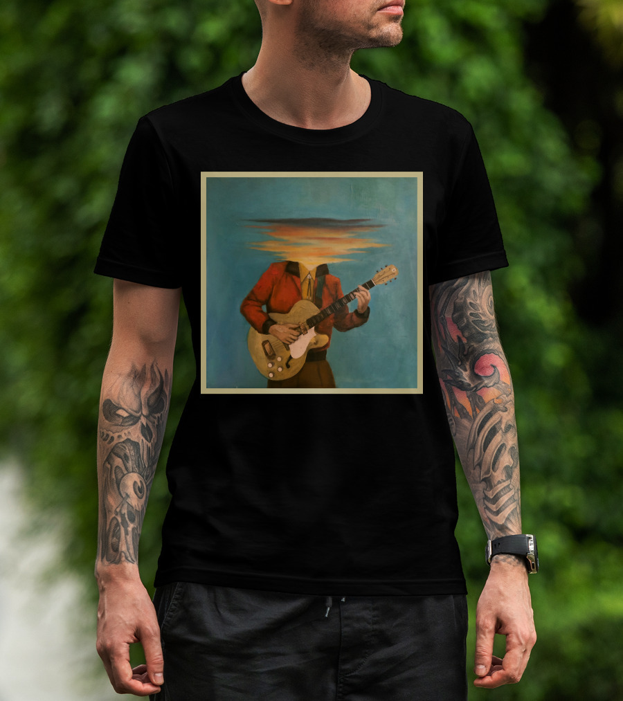 Lord Huron Long Lost Guitarist Surreal Sky Head T-Shirt