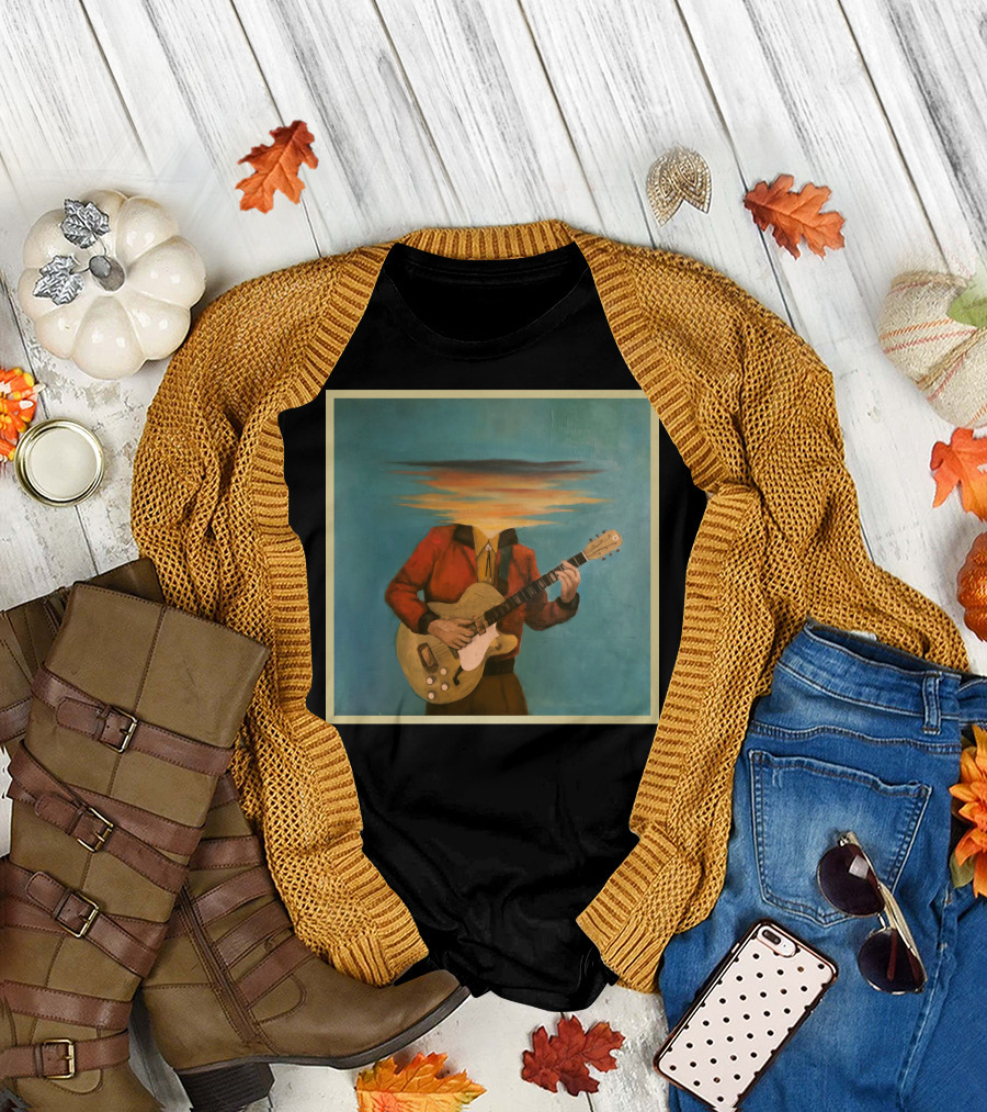 Lord Huron Long Lost Guitarist Surreal Sky Head T-Shirt