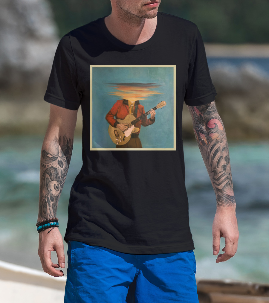 Lord Huron Long Lost Guitarist Surreal Sky Head T-Shirt