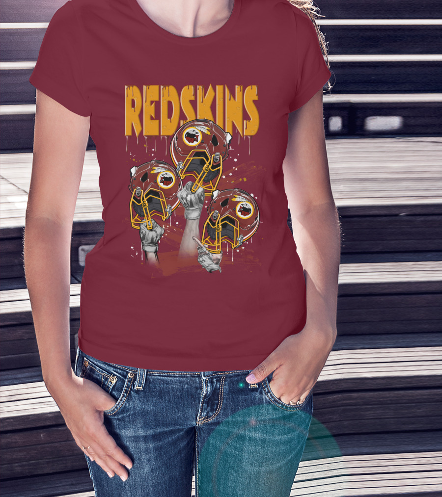 Redskins Helmets And Raised Fists T-Shirt