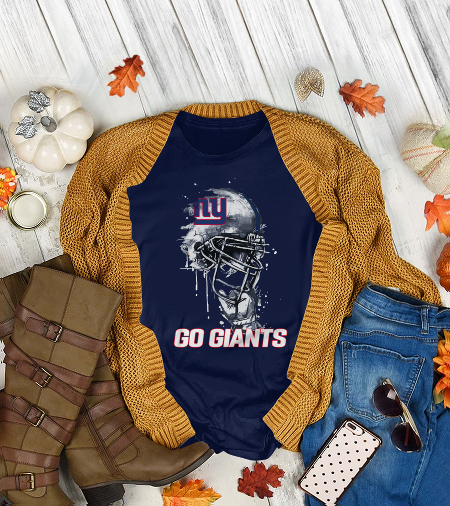 Ny Giants Football Helmet Go Giants T-Shirt