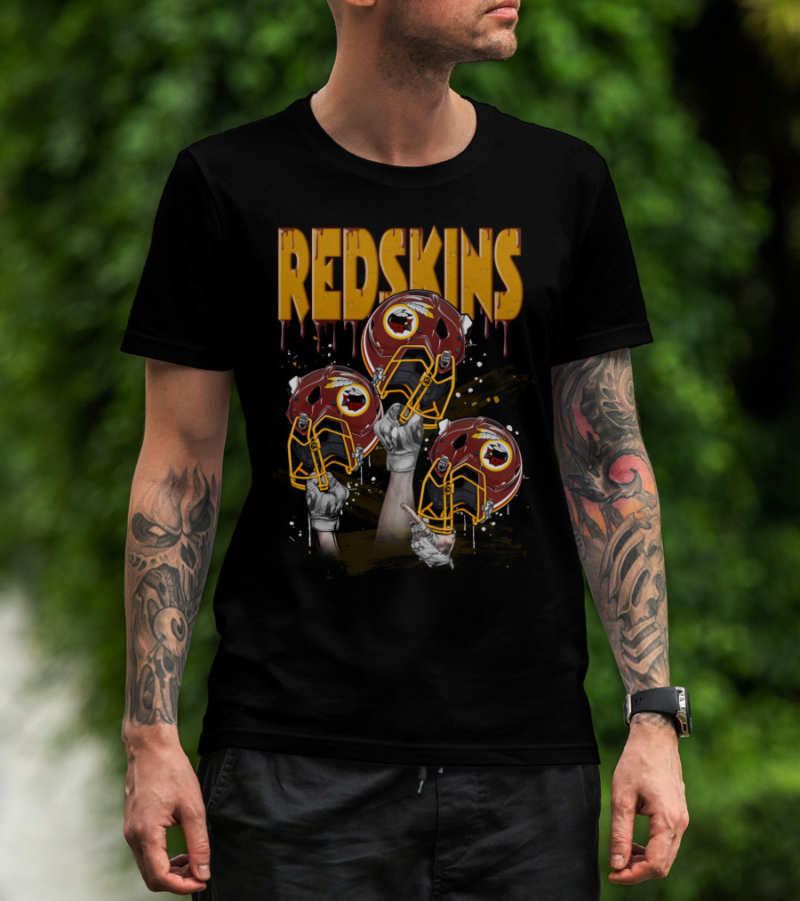 Redskins Football Helmets Elevated By Fans T-Shirt