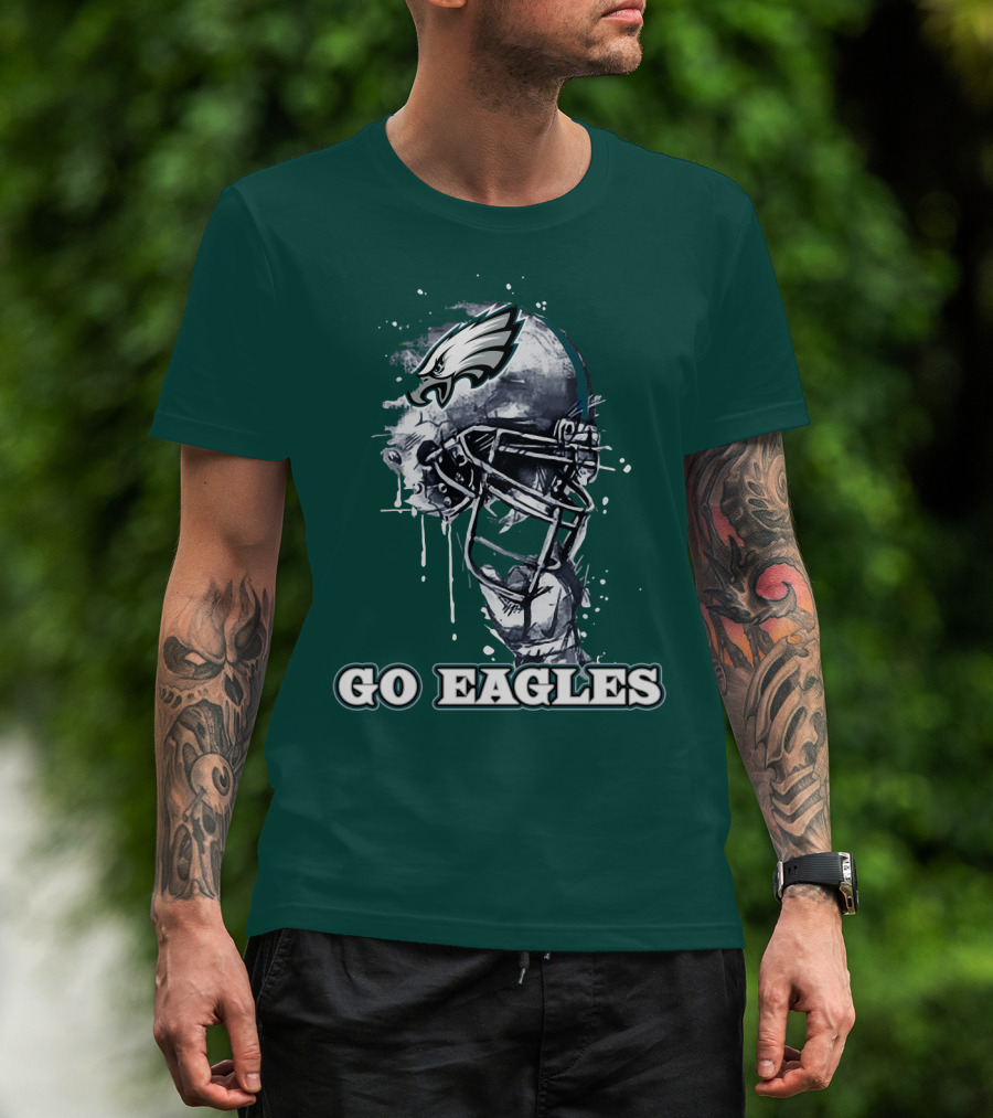 Philadelphia Eagles Helmet Go Eagles T-Shirt