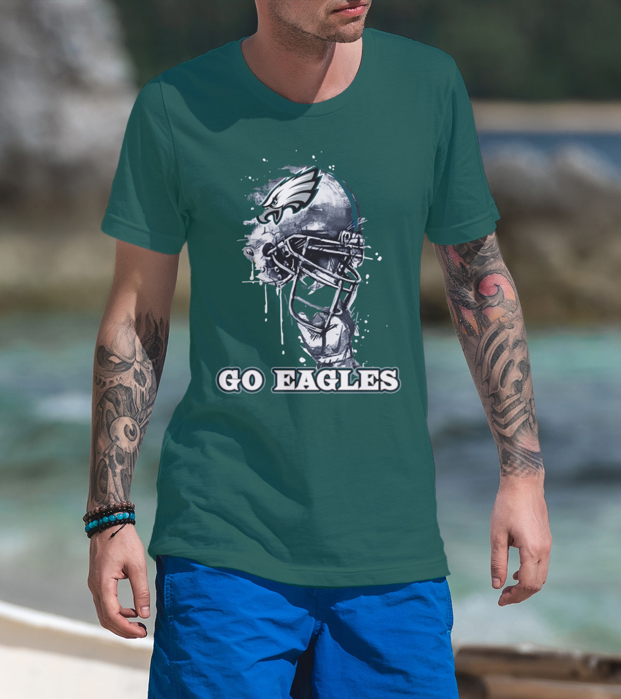Philadelphia Eagles Helmet Go Eagles T-Shirt