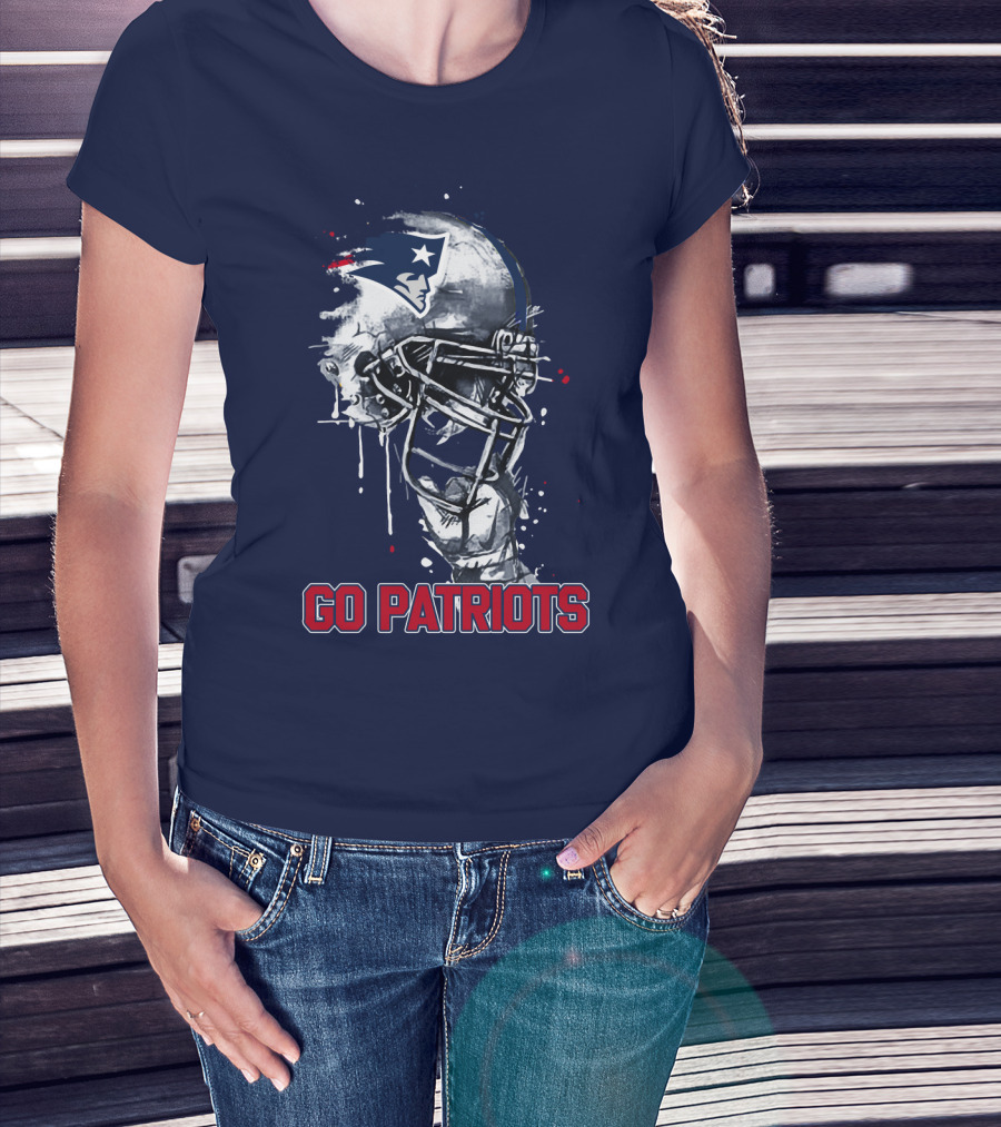 Go Patriots Patriots Helmet T-Shirt