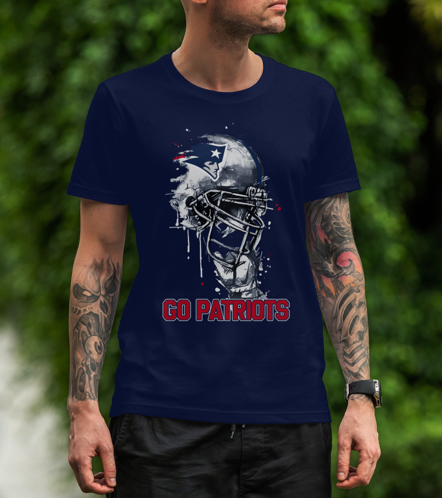 Go Patriots Patriots Helmet T-Shirt