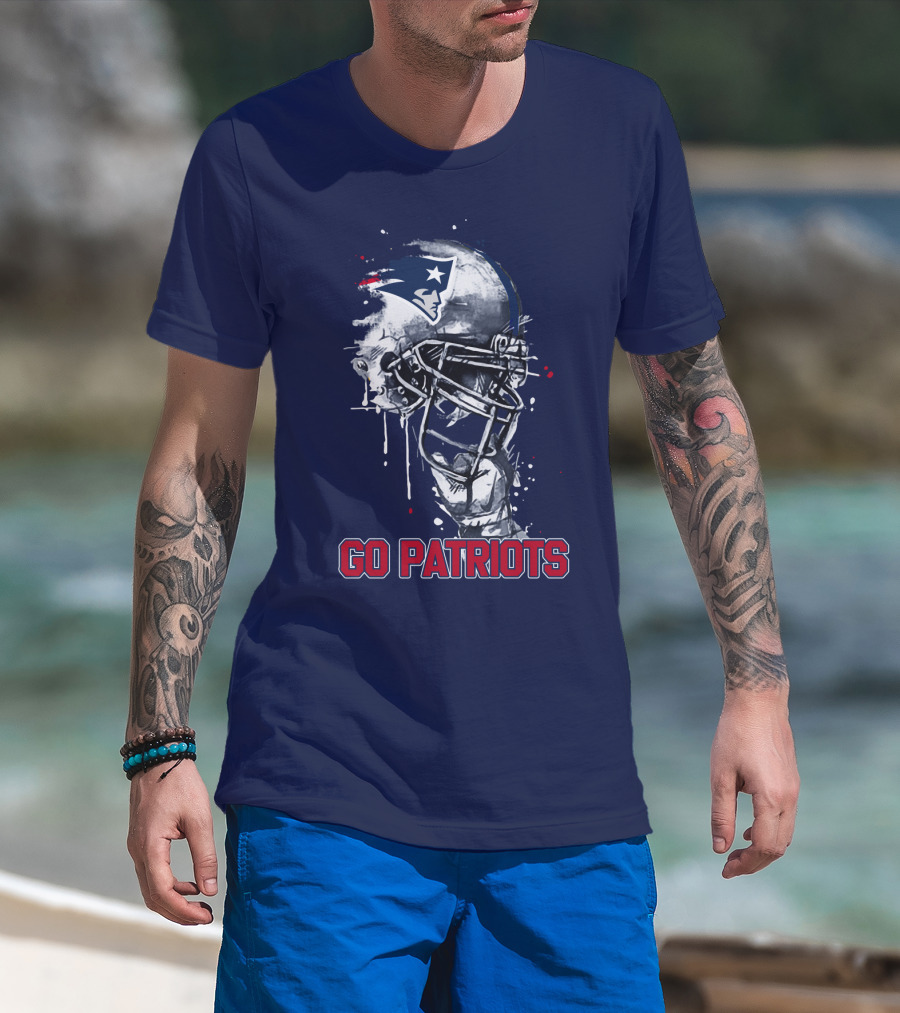 Go Patriots Patriots Helmet T-Shirt