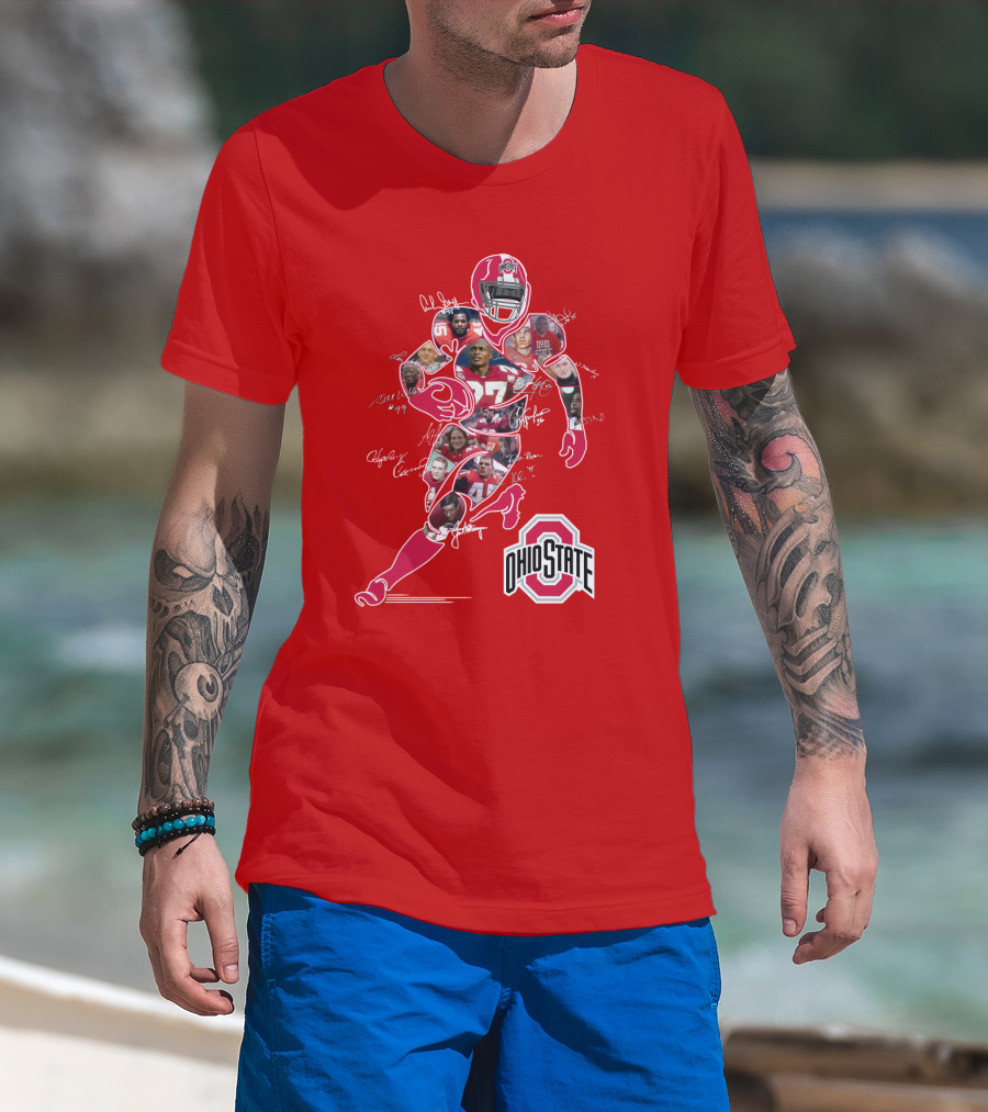 Ohio State Buckeyes Football Collage T-Shirt
