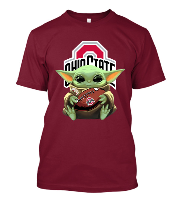 Ohio State Baby Yoda Football T-Shirt