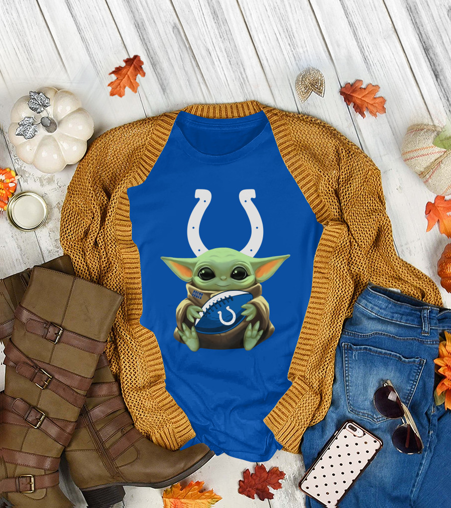 Baby Alien Colts Football Fans T-Shirt