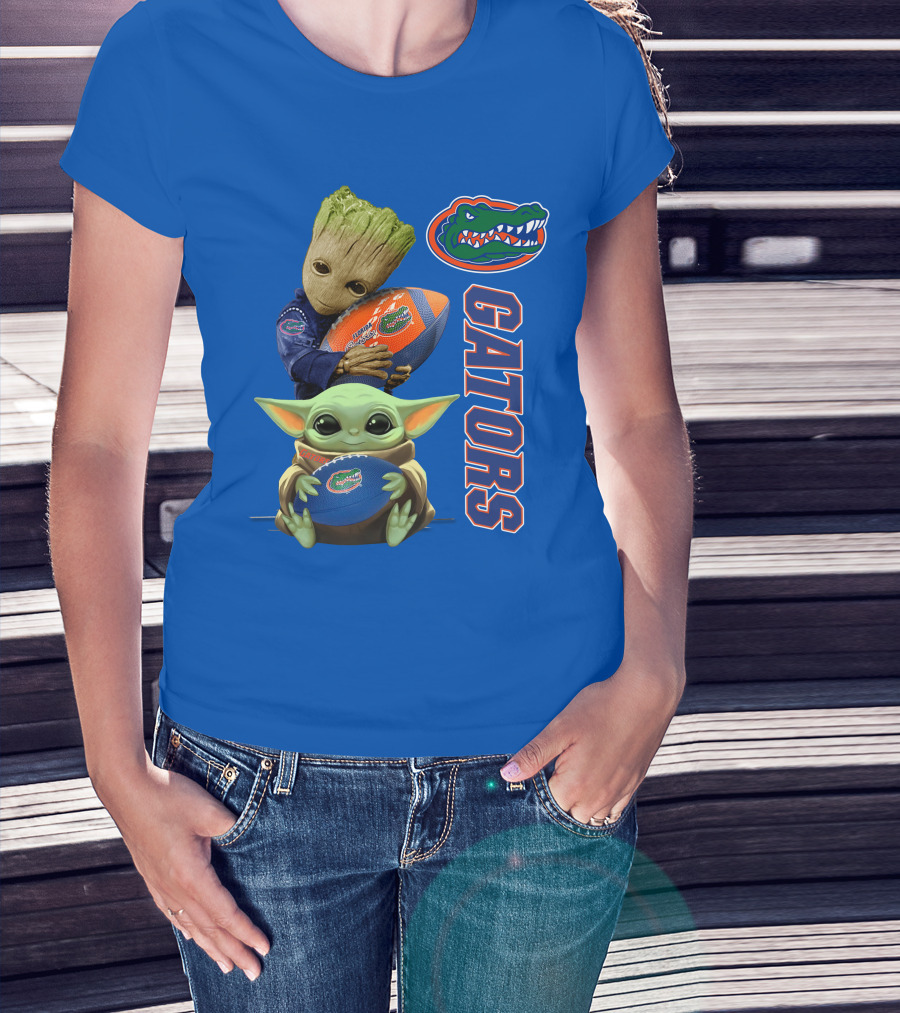 Gators Football Baby Alien And Tree Creature T-Shirt