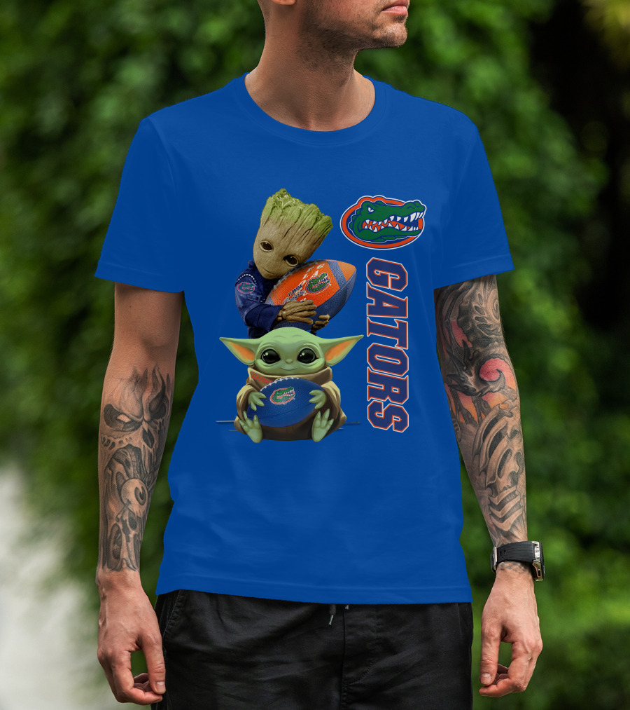 Gators Football Baby Alien And Tree Creature T-Shirt