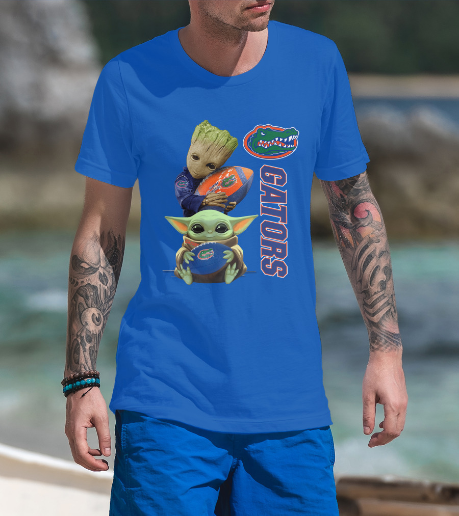 Gators Football Baby Alien And Tree Creature T-Shirt