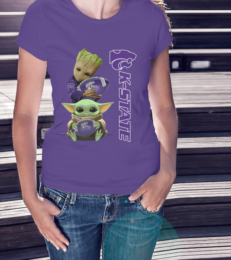 K-State Wildcats Groot Baby Yoda T-Shirt