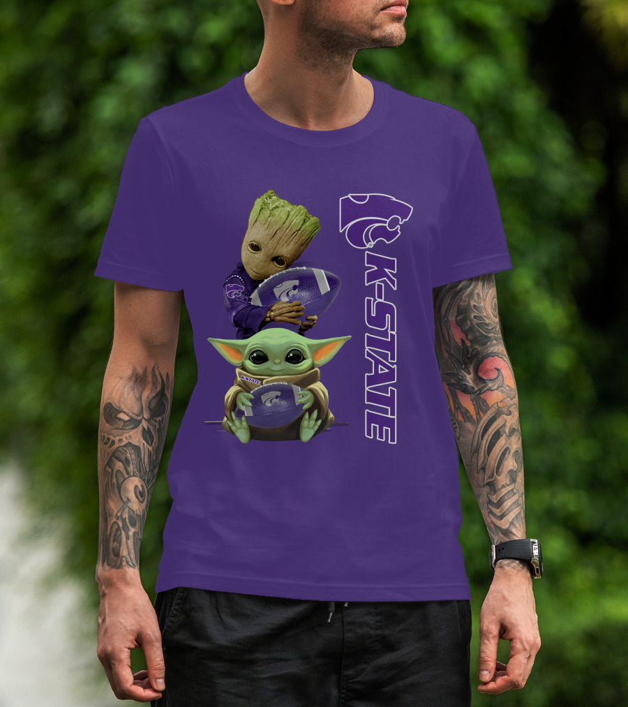K-State Wildcats Groot Baby Yoda T-Shirt