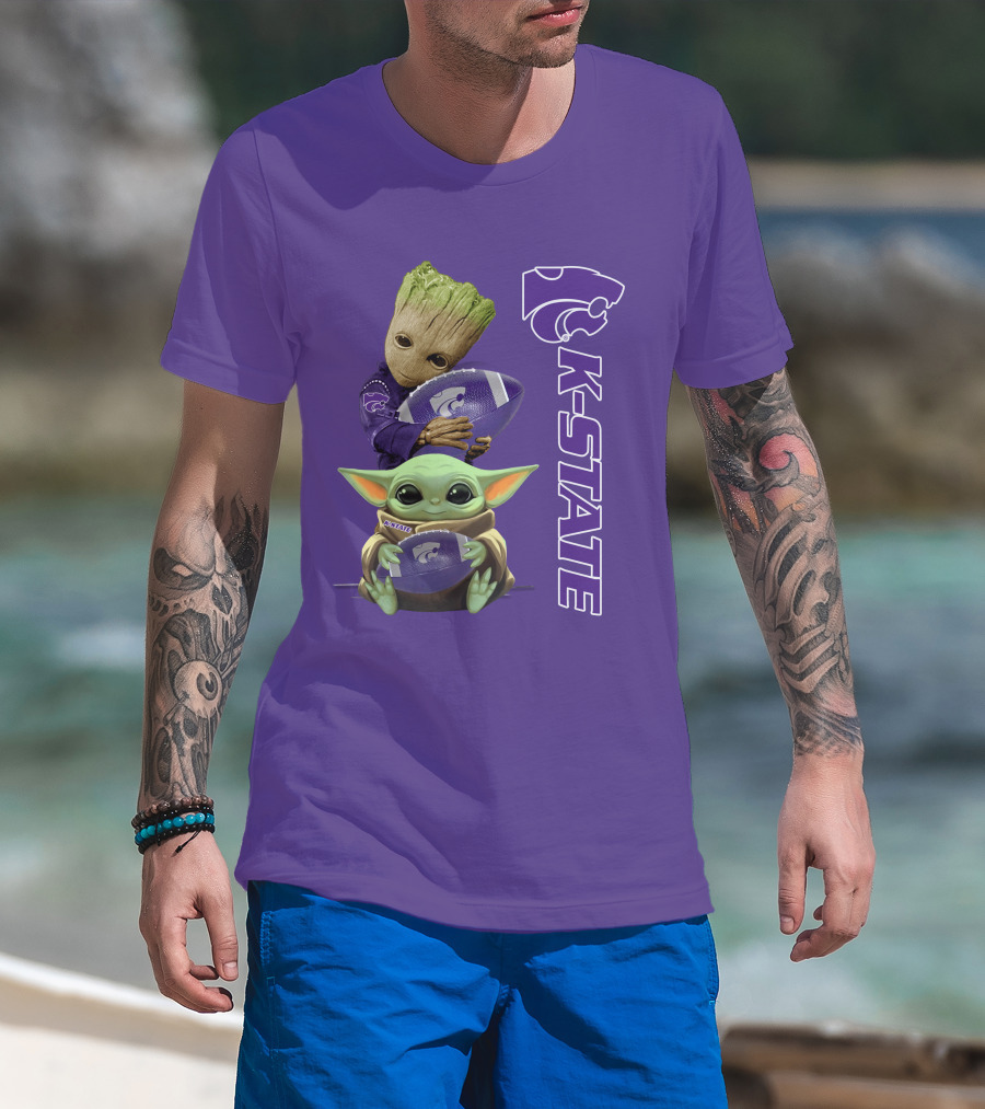 K-State Wildcats Groot Baby Yoda T-Shirt