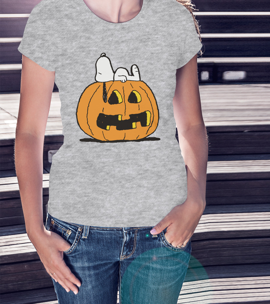 Snoopy Halloween Pumpkin Peanuts T-Shirt