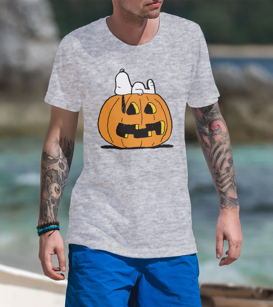 Snoopy Halloween Pumpkin Peanuts T-Shirt