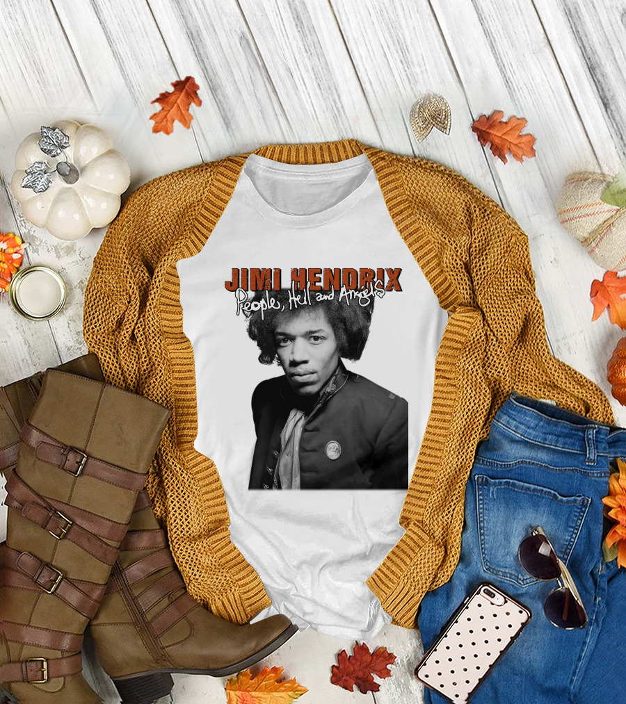 Jimi Hendrix People, Hell and Angels T-Shirt