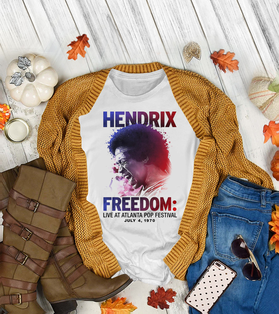 HENDRIX FREEDOM LIVE AT ATLANTA POP FESTIVAL JULY 4 1970 T-Shirt