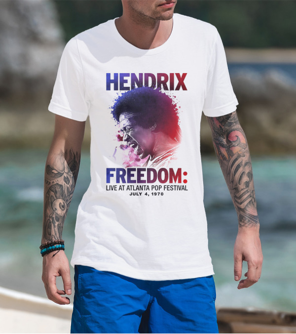 HENDRIX FREEDOM LIVE AT ATLANTA POP FESTIVAL JULY 4 1970 T-Shirt