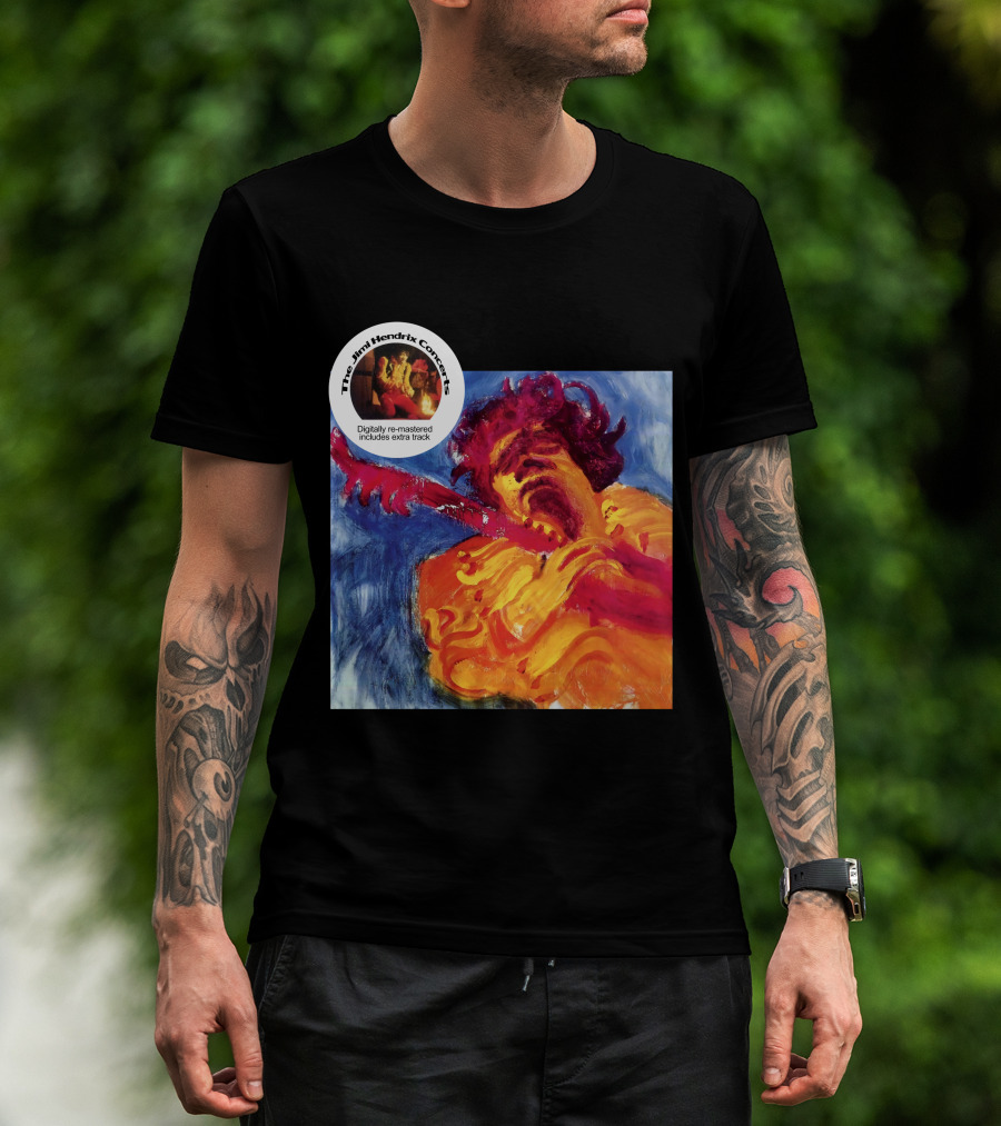 The Jimi Hendrix Concerts Digitally Re-Mastered Includes Extra Track T-Shirt