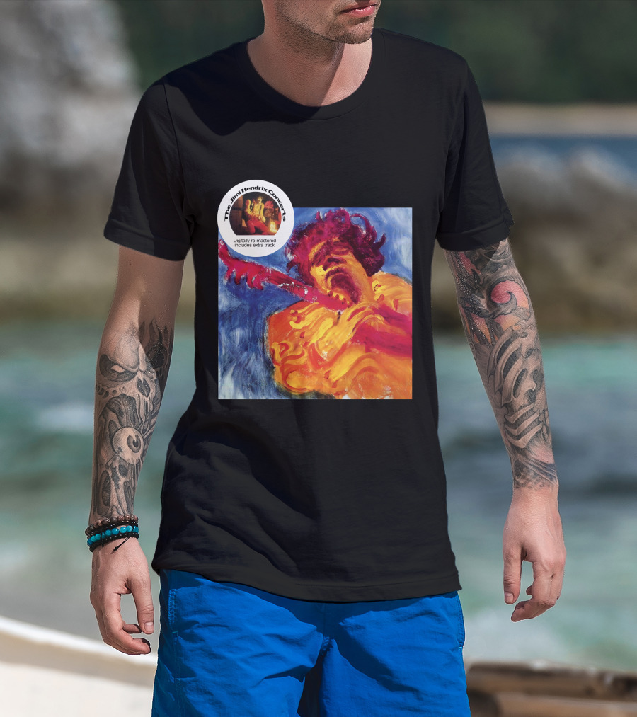 The Jimi Hendrix Concerts Digitally Re-Mastered Includes Extra Track T-Shirt