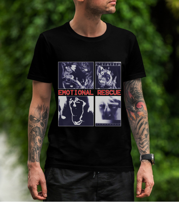 Emotional Rescue Album Cover Art Quadrants T-Shirt