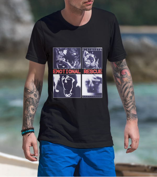 Emotional Rescue Album Cover Art Quadrants T-Shirt