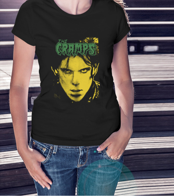 The Cramps Lux Interior Yellow Face T-Shirt