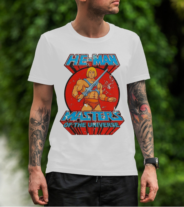 He-Man Masters Of The Universe Retro Classic Sword Iconic 80s T-Shirt