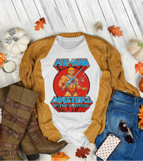 He-Man Masters Of The Universe Retro Classic Sword Iconic 80s T-Shirt