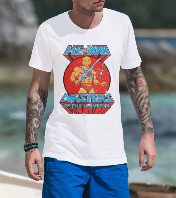 He-Man Masters Of The Universe Retro Classic Sword Iconic 80s T-Shirt