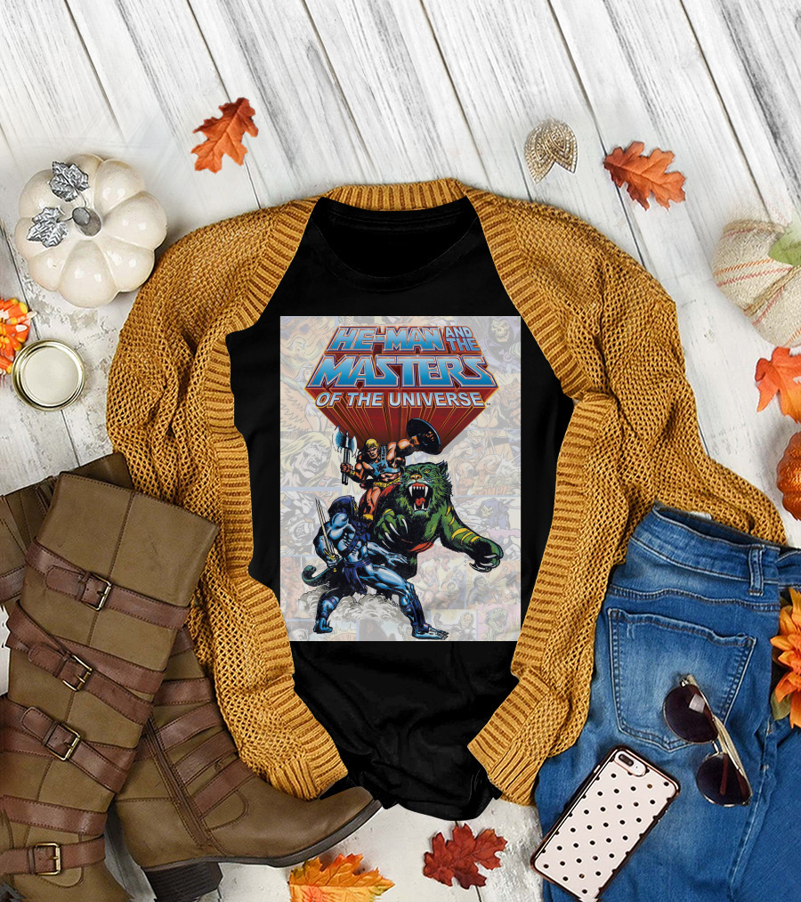 HE-MAN AND THE MASTERS OF THE UNIVERSE COMIC STYLE ACTION T-Shirt