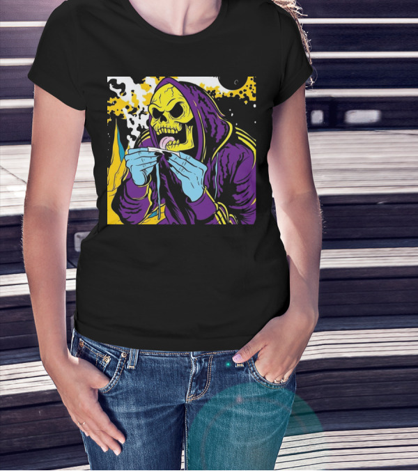 Skeletor Rolling Hoodie Masters Of The Universe 80s Retro Style Cartoon T-Shirt