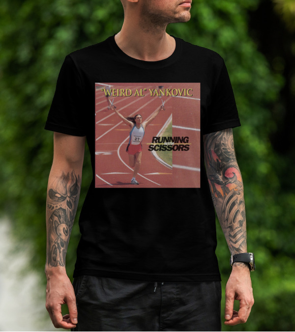 Weird Al Yankovic Running With Scissors Track T-Shirt