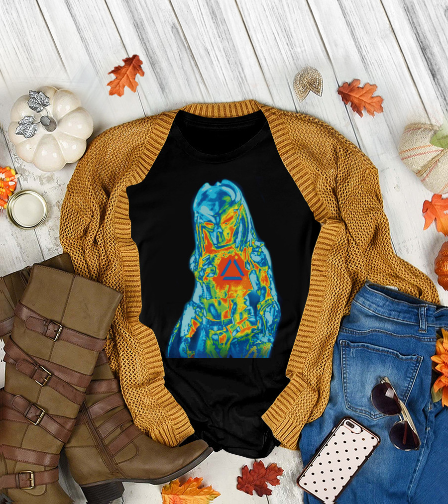 Predator Thermal Vision Style with Triangle T-Shirt