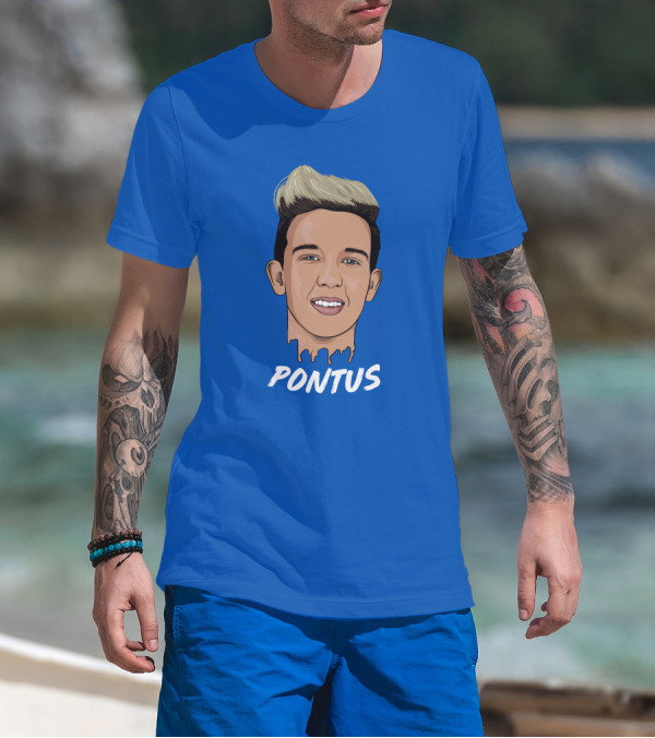 Pontus Rasmusson Merch Blue Portrait Pontus T-Shirt