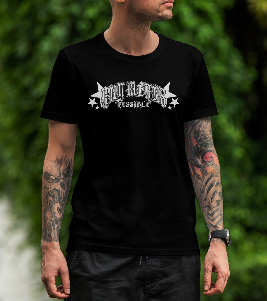 Amp Merch Any Means Possible Possible Stars T-Shirt