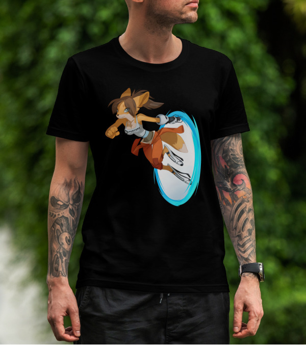 Aperture Laboratories Fox Chell Portal Sajira Stormi Folf Adventure T-Shirt