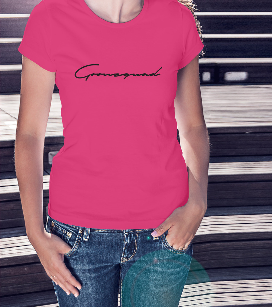 Cursive Goonzquad Red Lettering T-Shirt