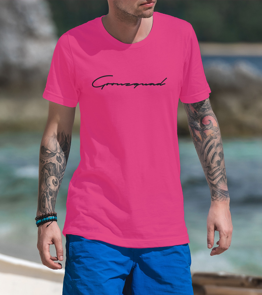 Cursive Goonzquad Red Lettering T-Shirt