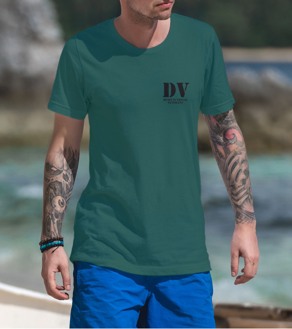 The Deplorable Veteran DV Dysfunctional Veterans Black T-Shirt
