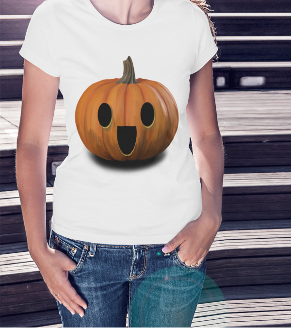Halloween Pumpkin Scary Evil Cute T-Shirt