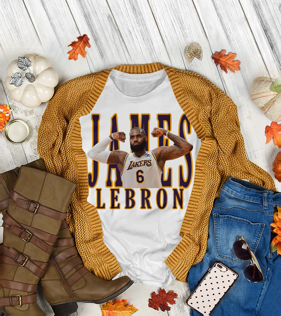 LeBron James 6 Lakers NBA T-Shirt